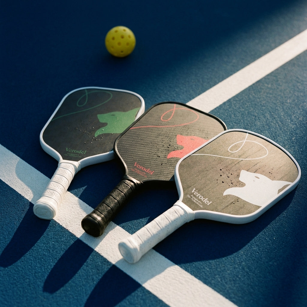 de 3 beste pickleball paddles van verodel op een pickleballbaan