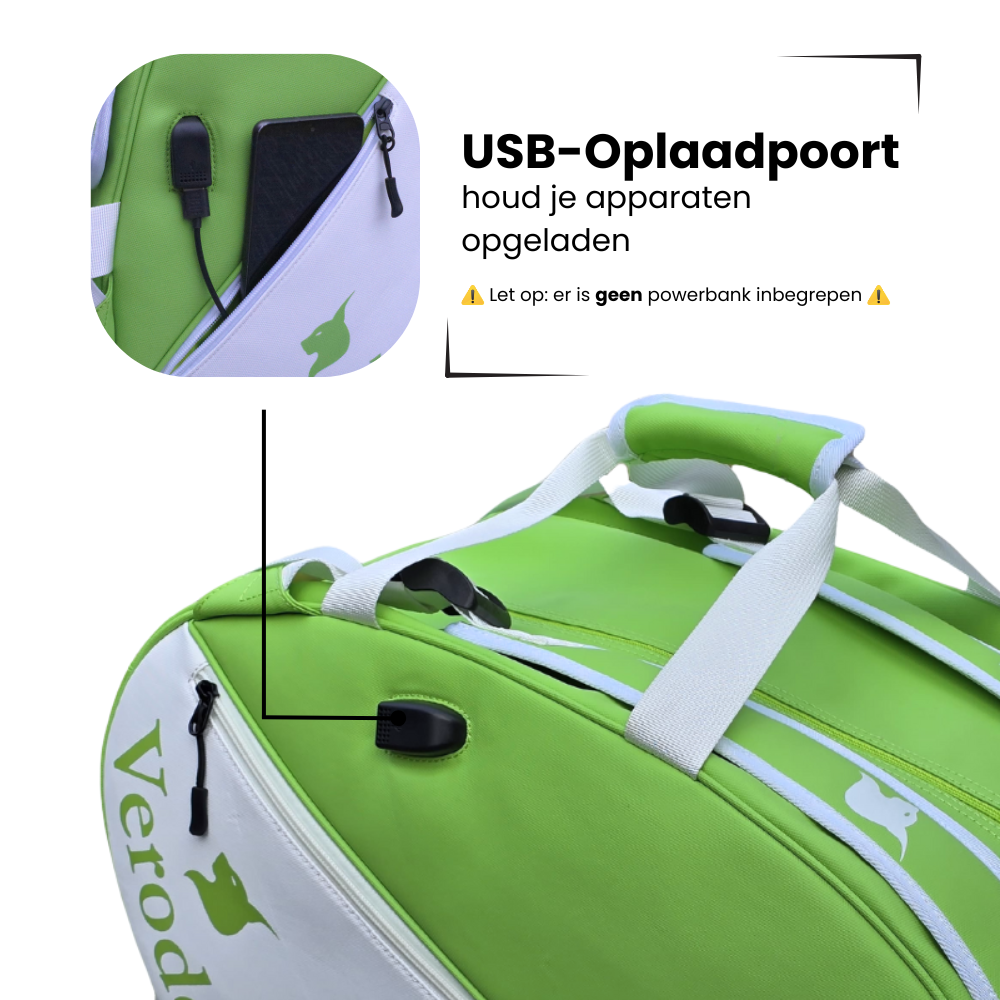 Verodel Pickleballtas Groen